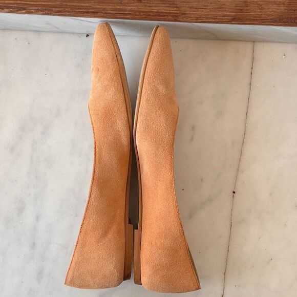 Garnet Hill Adrian Pointed Ballet Flats in yellow - Picture 4 of 6